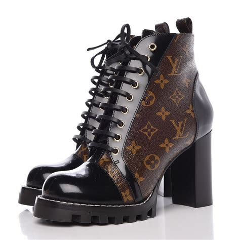 botte louis vuitton femme noir|louis vuitton ankle boots.